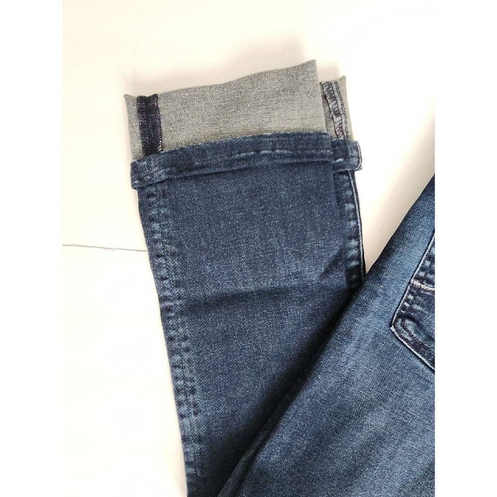 7 for all mankind Jeans dark was cuffed bottom straight leg size 28 - Picture 6 of 9